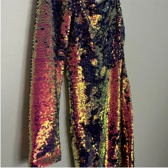 Aidan Mattox Iridescent Sequin One Shoulder Mini Cocktail Dress NWT - Picture 6 of 10